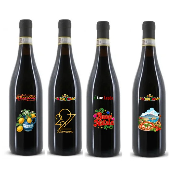 Vini personalizzati con logo, dedica o foto